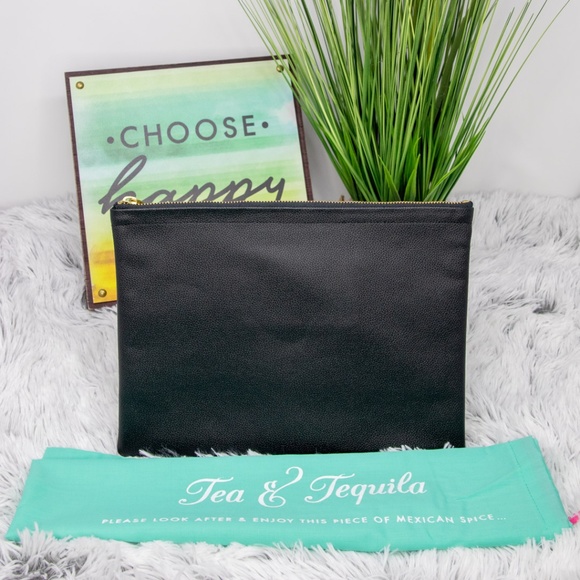 Tea and Tequila Trio Gold Cacti Clutch Bag - Picture 2 of 5